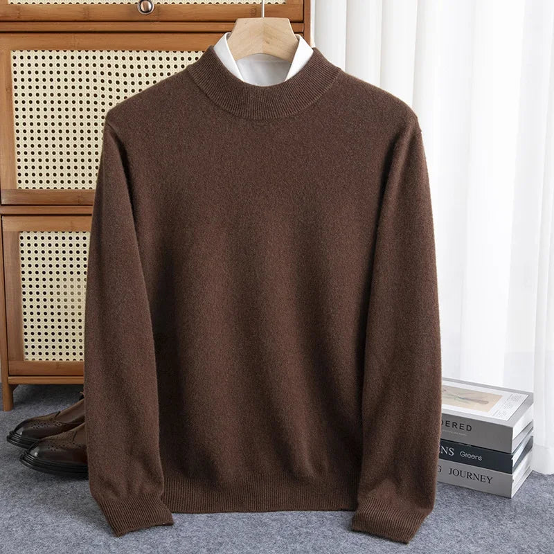 Merino-Wollpullover mit charakteristischer Signatur