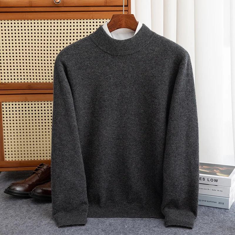 Merino-Wollpullover mit charakteristischer Signatur