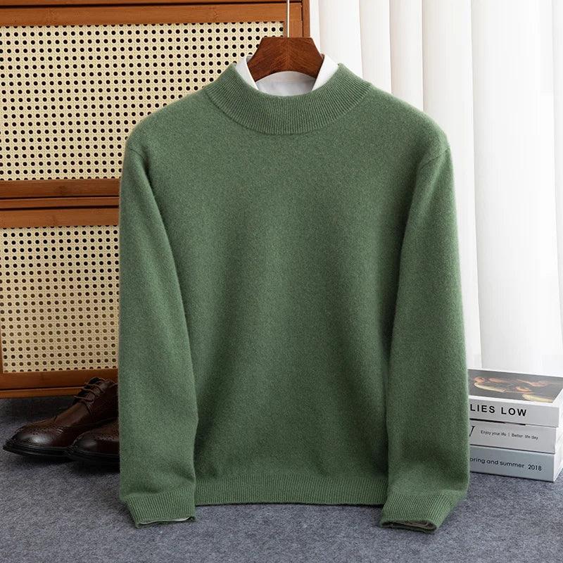 Merino-Wollpullover mit charakteristischer Signatur