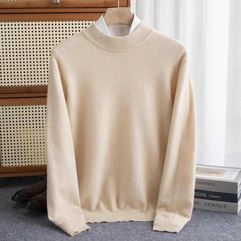 Merino-Wollpullover mit charakteristischer Signatur