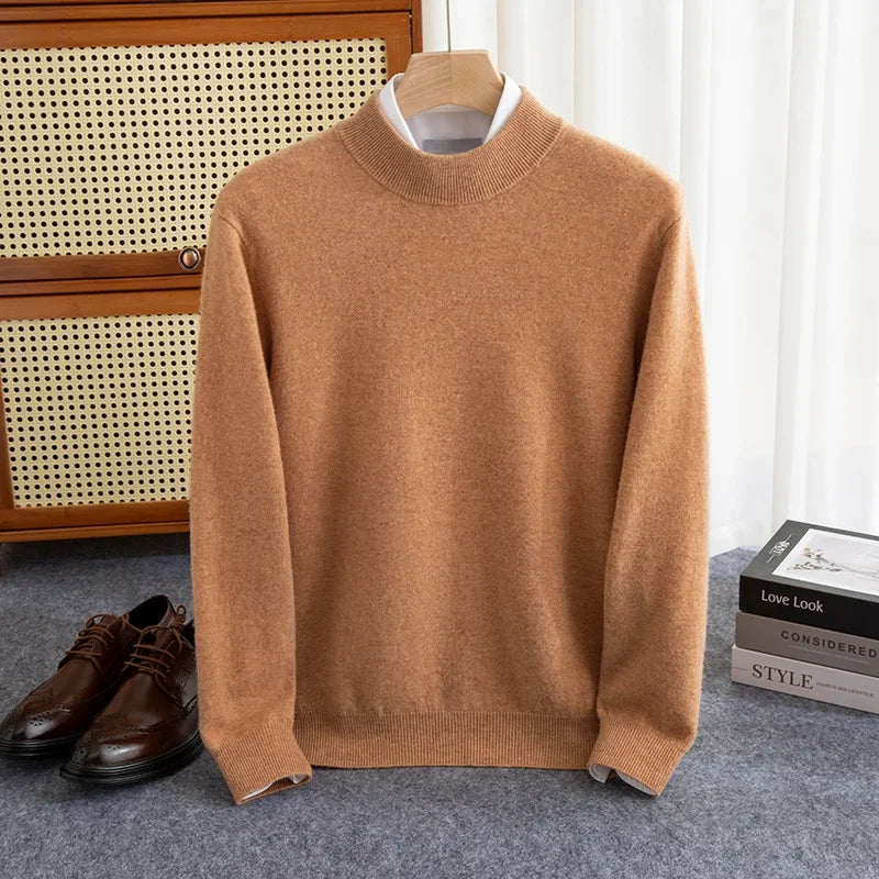 Merino-Wollpullover mit charakteristischer Signatur